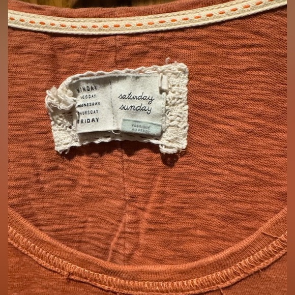 Anthropologie Women's Burnt Orange Long Sleeve Top - Picture 2 of 3